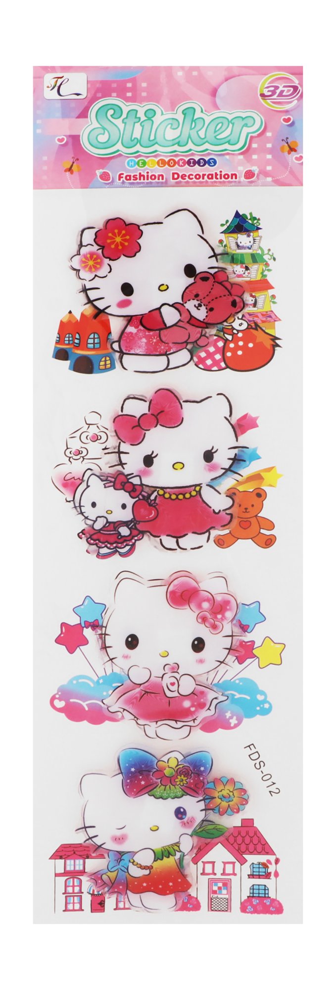 Hello Kids Hello Kitty Assorted 3D Stickers