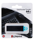 Kingston DataTraveler Exodia 64GB USB 3.2 Flash Drive – Black & Blue