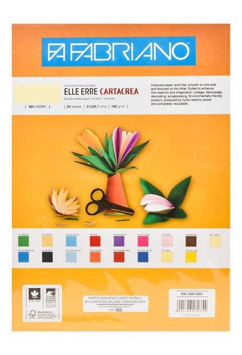 Fabriano Colored Paper A4 – 180 gsm, No. 001