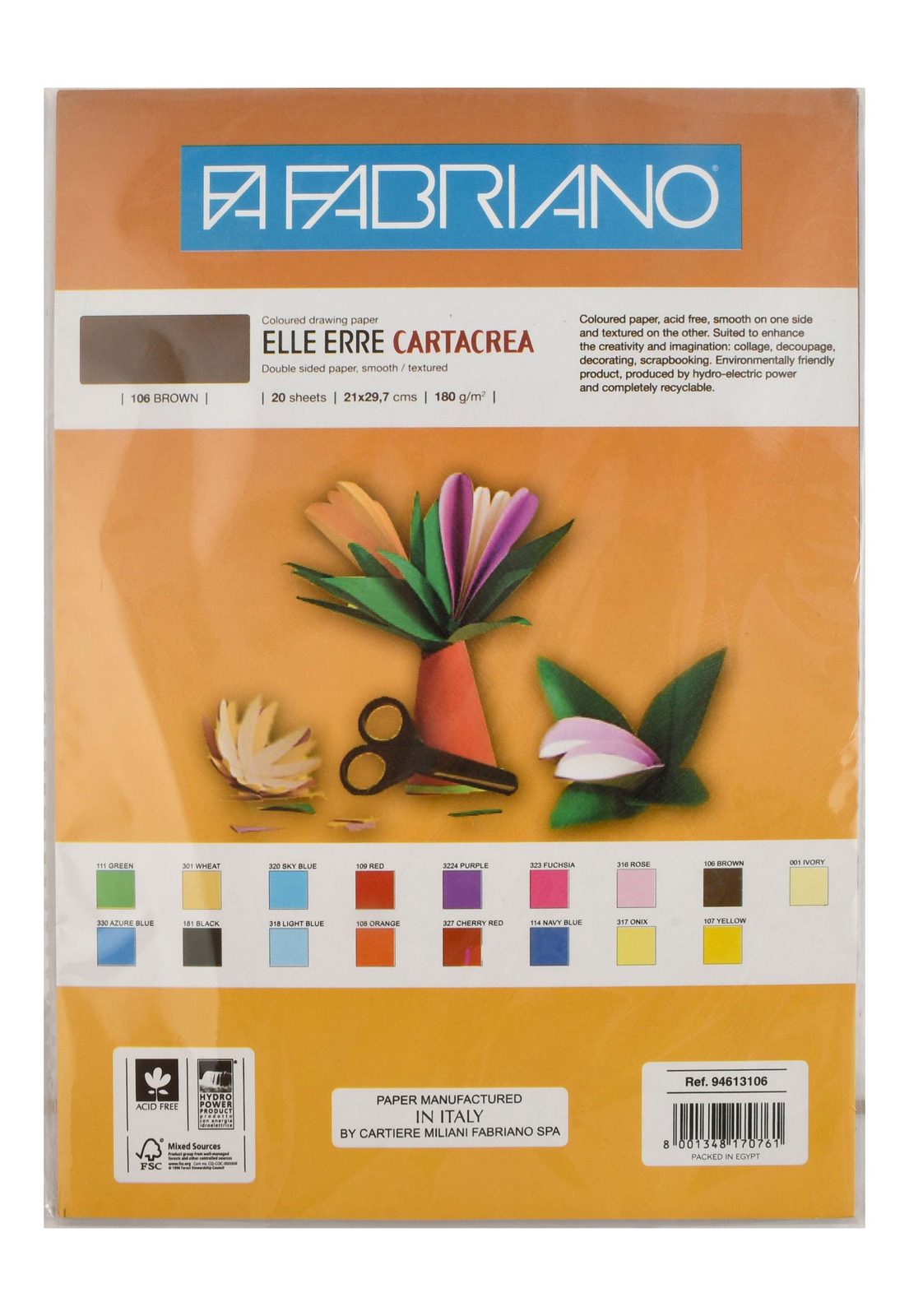 Fabriano Colored Paper A4 – 180 gsm, No. 106