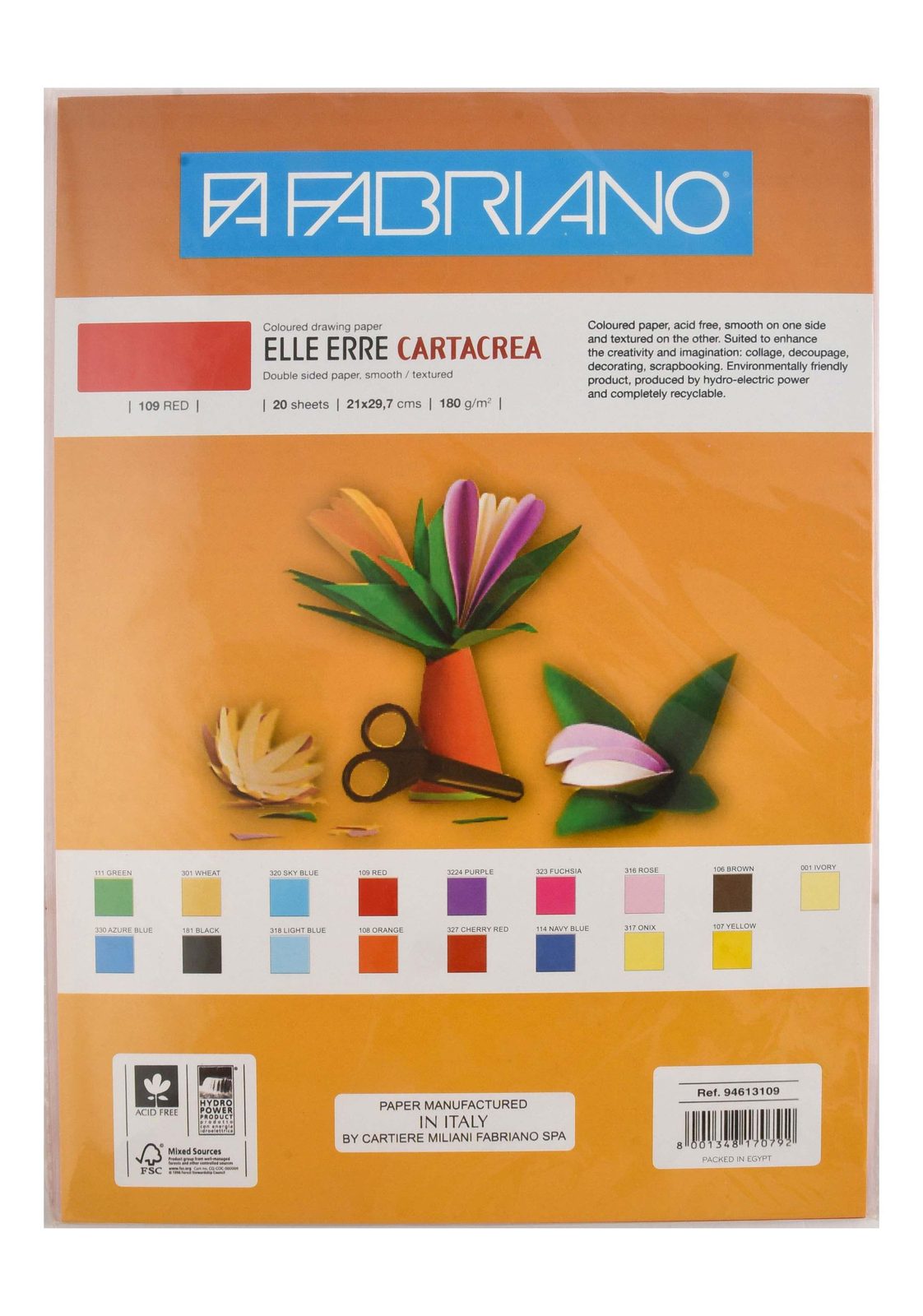 Fabriano Colored Paper A4 – 180 gsm, No. 109
