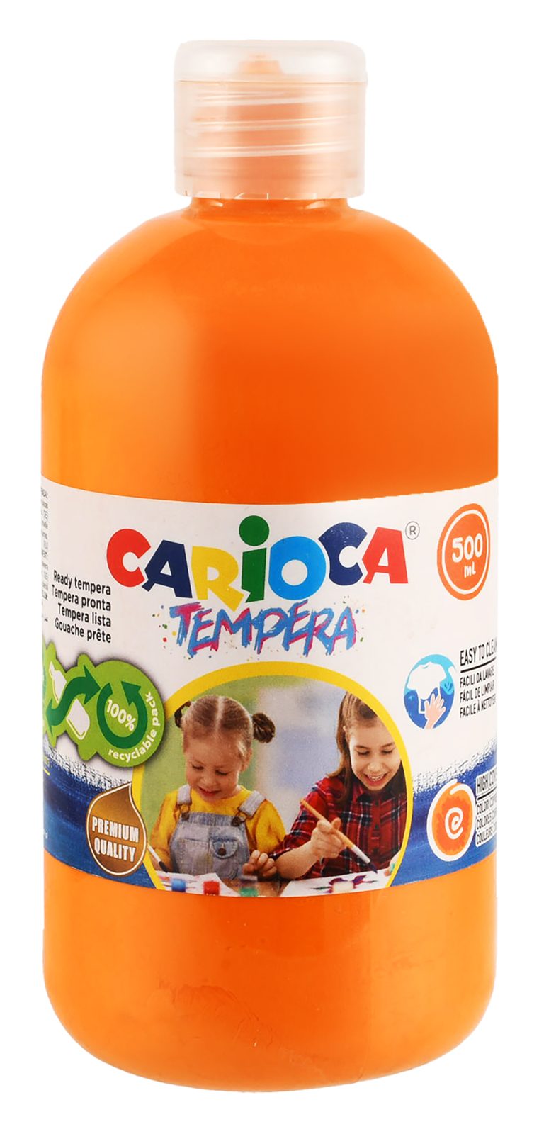Carioca Tempera Paint 500 ml – Orange