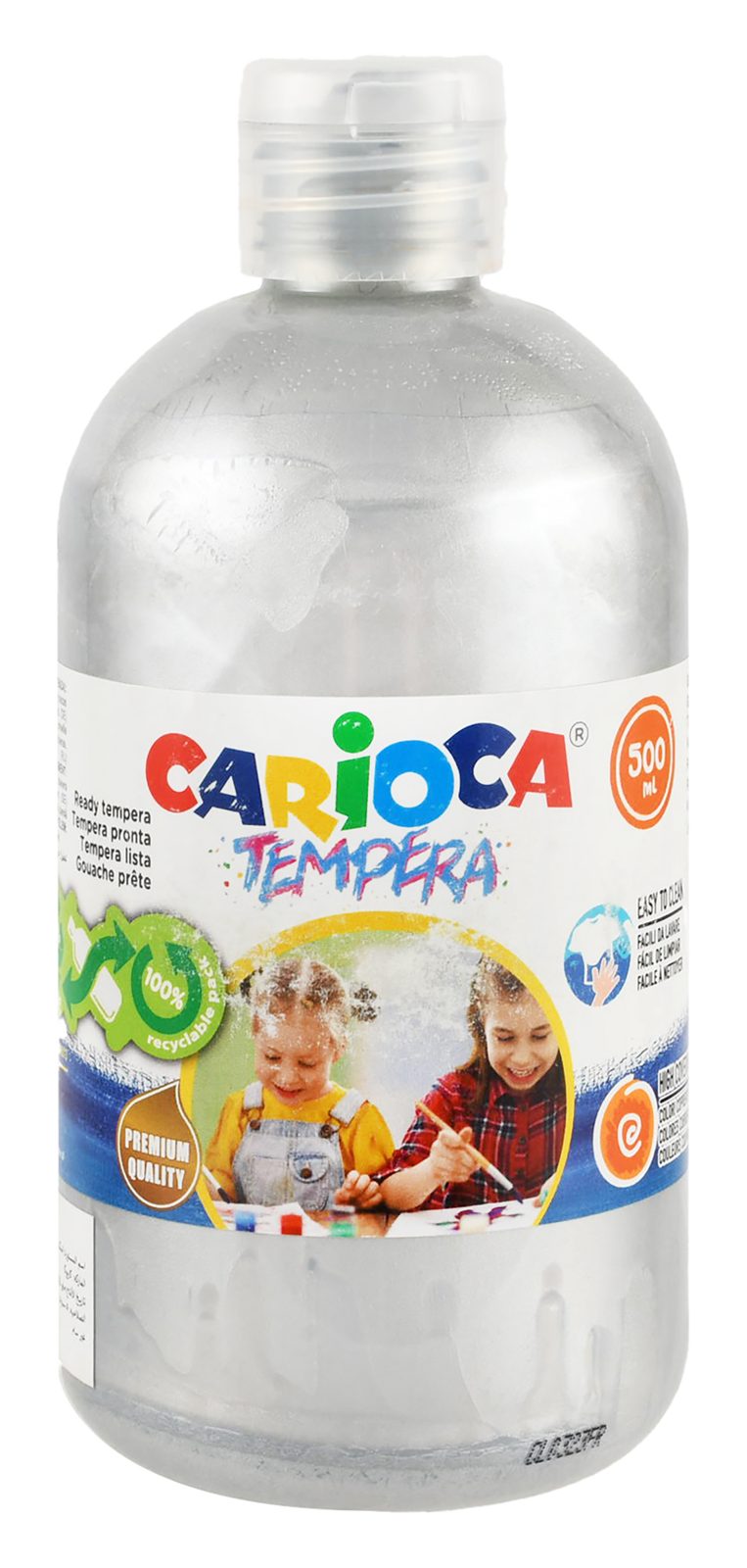 Carioca Gouache Paint Bottle 500 ml – Silver