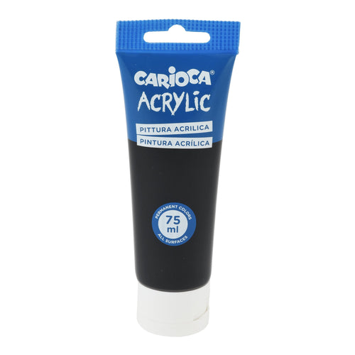 Carioca Acrylic Paint 75 ml – Black