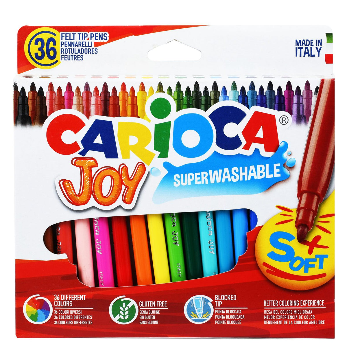 Carioca Felt-Tip Markers – 36 Colors