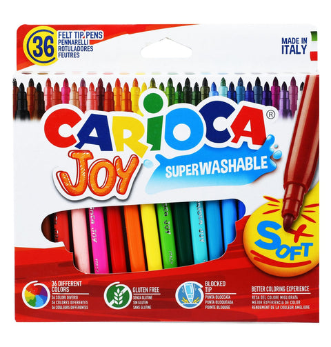 Carioca Felt-Tip Markers – 36 Colors