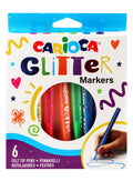 Carioca Glitter Markers – 6 Colors