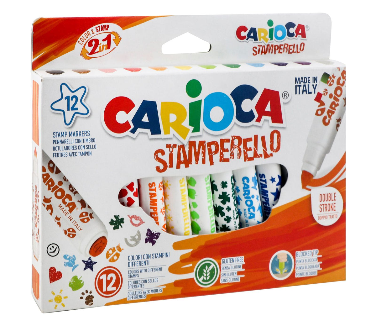 Carioca Stamp Markers – 12 Colors