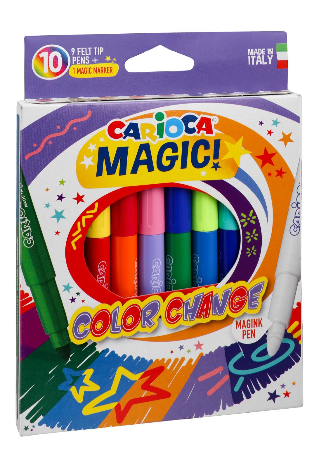 Carioca Magic Color-Change Markers – 9 Pens, 18 Colors