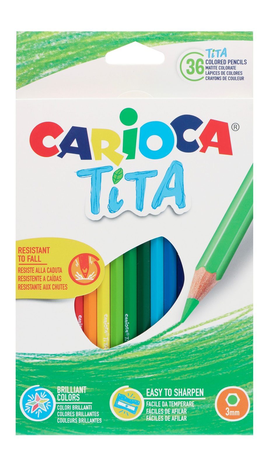 Carioca Wooden Colored Pencils – 36 Colors