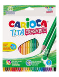 Staedtler Wooden Colored Pencils – 24 Colors with Eraser