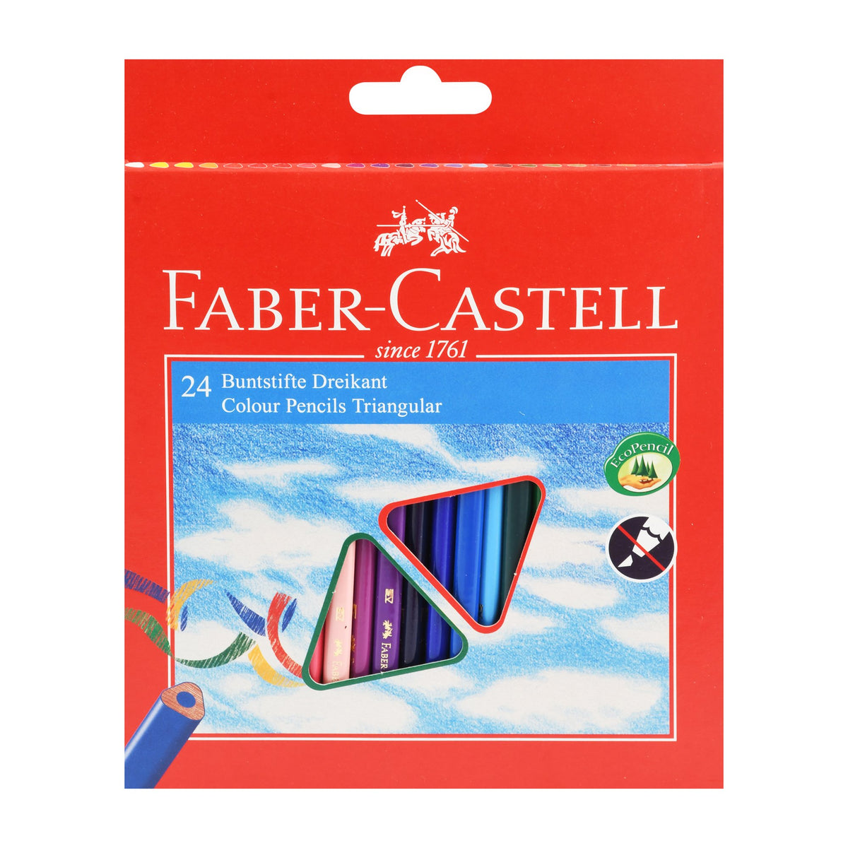 Faber-Castell Triangular Colour Pencils – 24 Colours