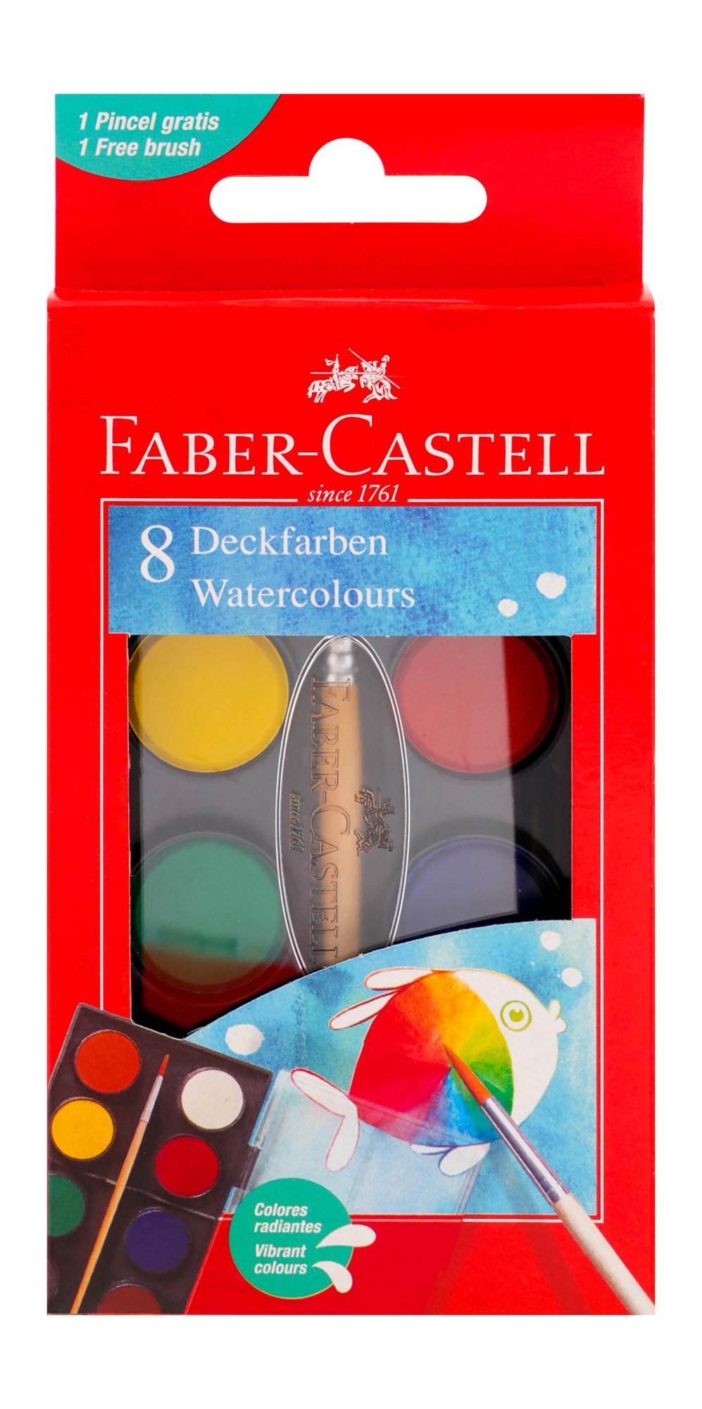 Faber-Castell Assorted Watercolor Paints with Brush