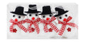 GTG Toys White & Red Snowman Shaped Christmas Hanging Decorations