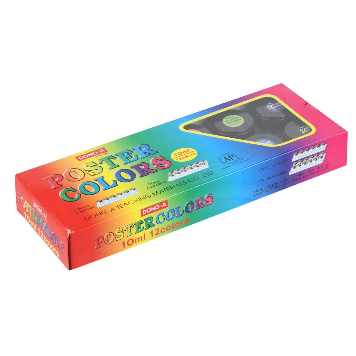 DONG-A Poster Colour Set – 12 × 10 ml