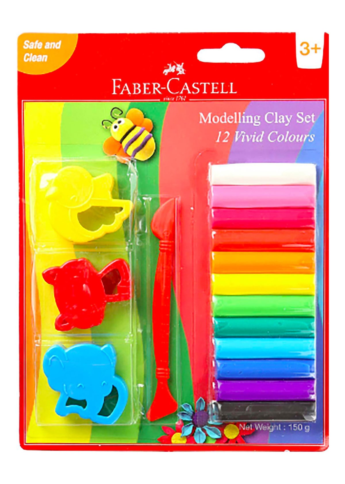 Faber-Castell Modeling Clay Set – 12 Colors