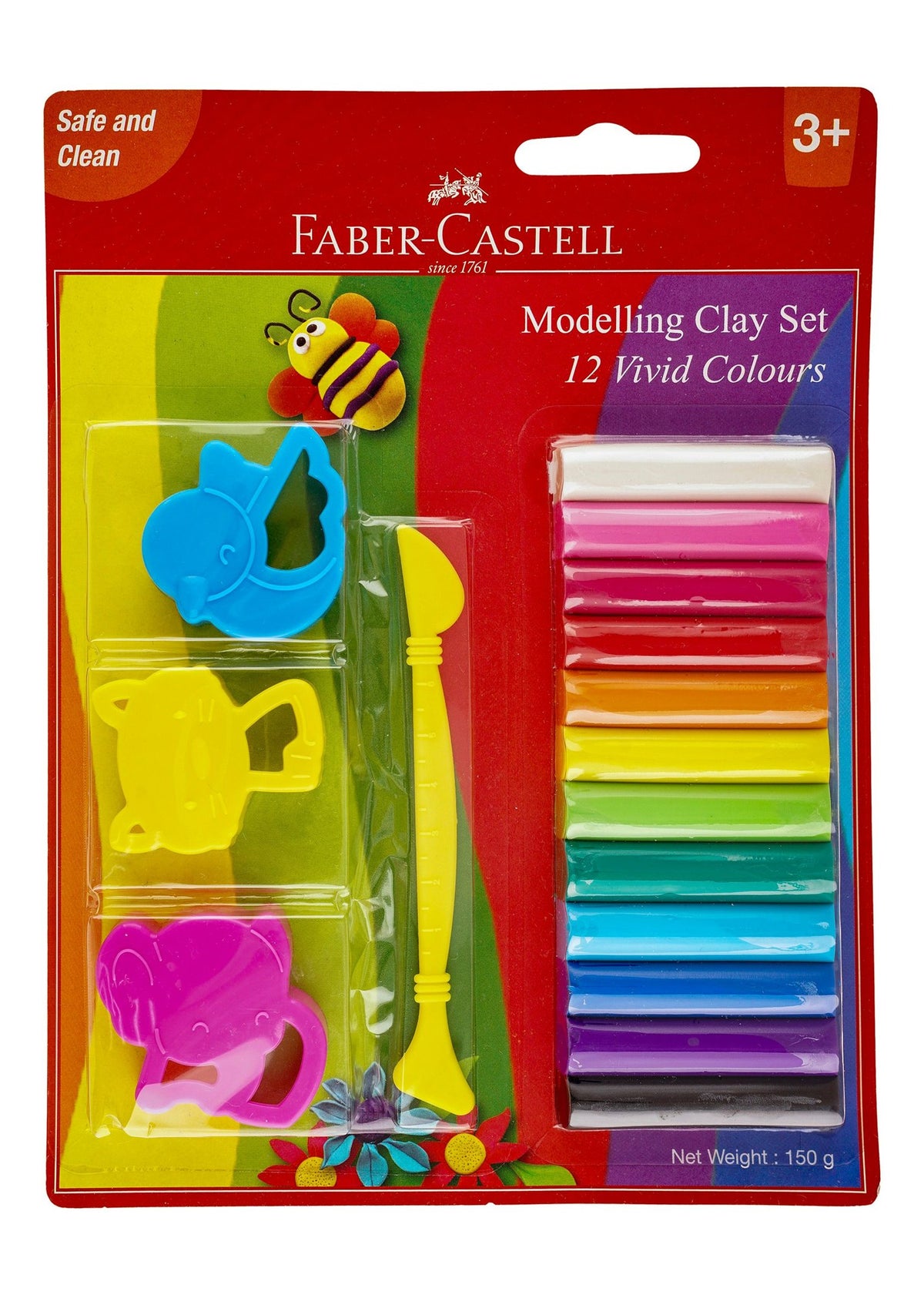 Faber-Castell Modeling Clay Set – 12 Colors