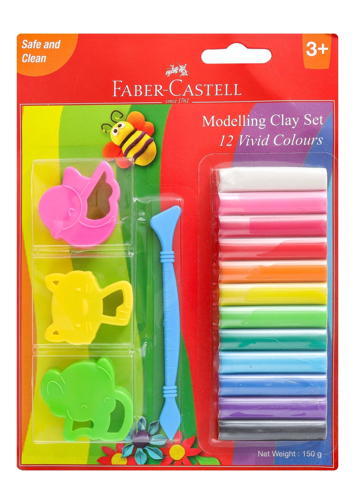 Faber-Castell Modeling Clay Set – 12 Colors