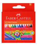 Faber-Castell Small Wax Crayons – 12 Colors, 1210043