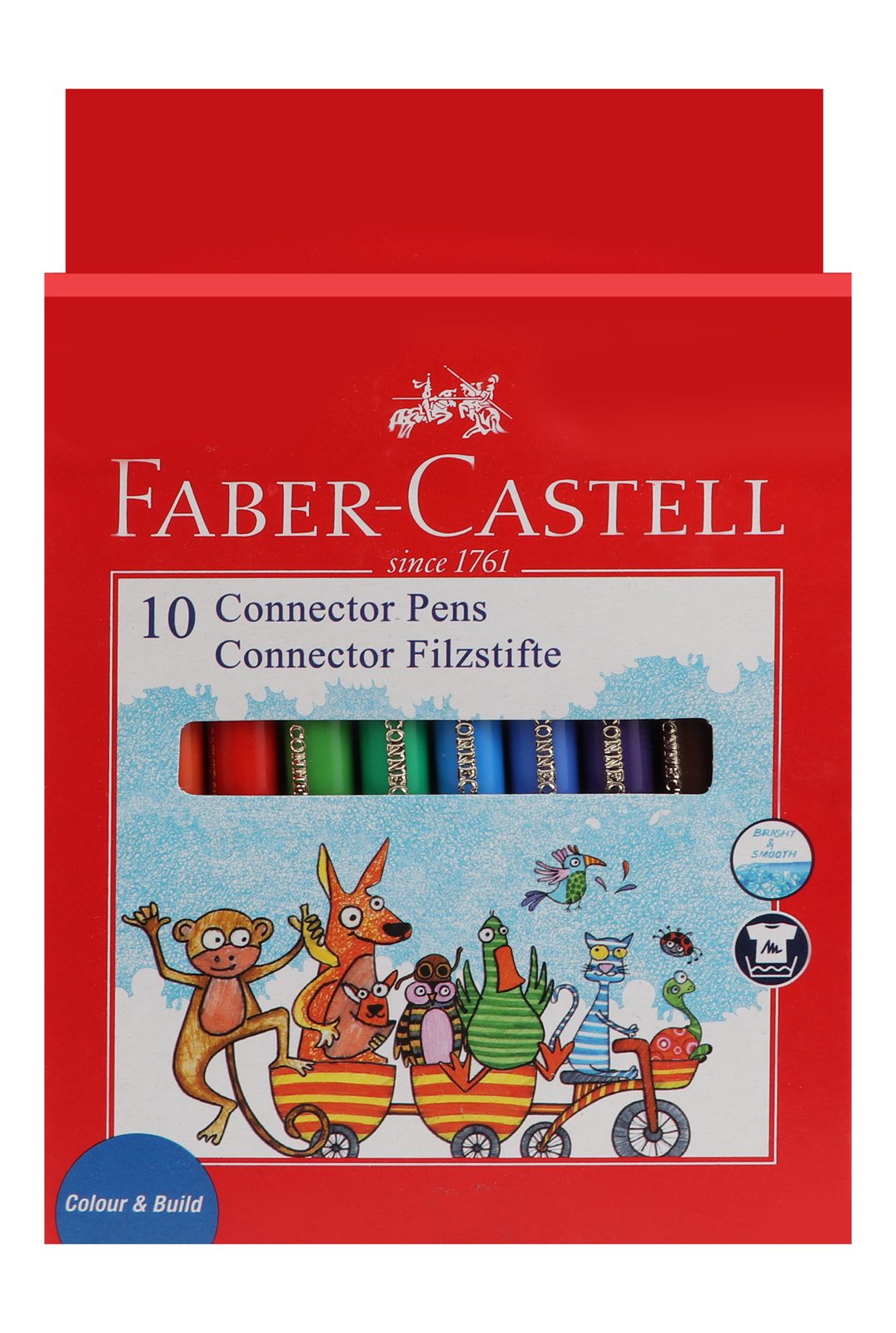 Faber-Castell Felt-Tip Markers – 10 Colors