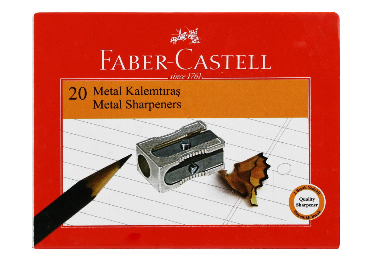 Faber-Castell Metal Wedge Sharpener – 2 Blades