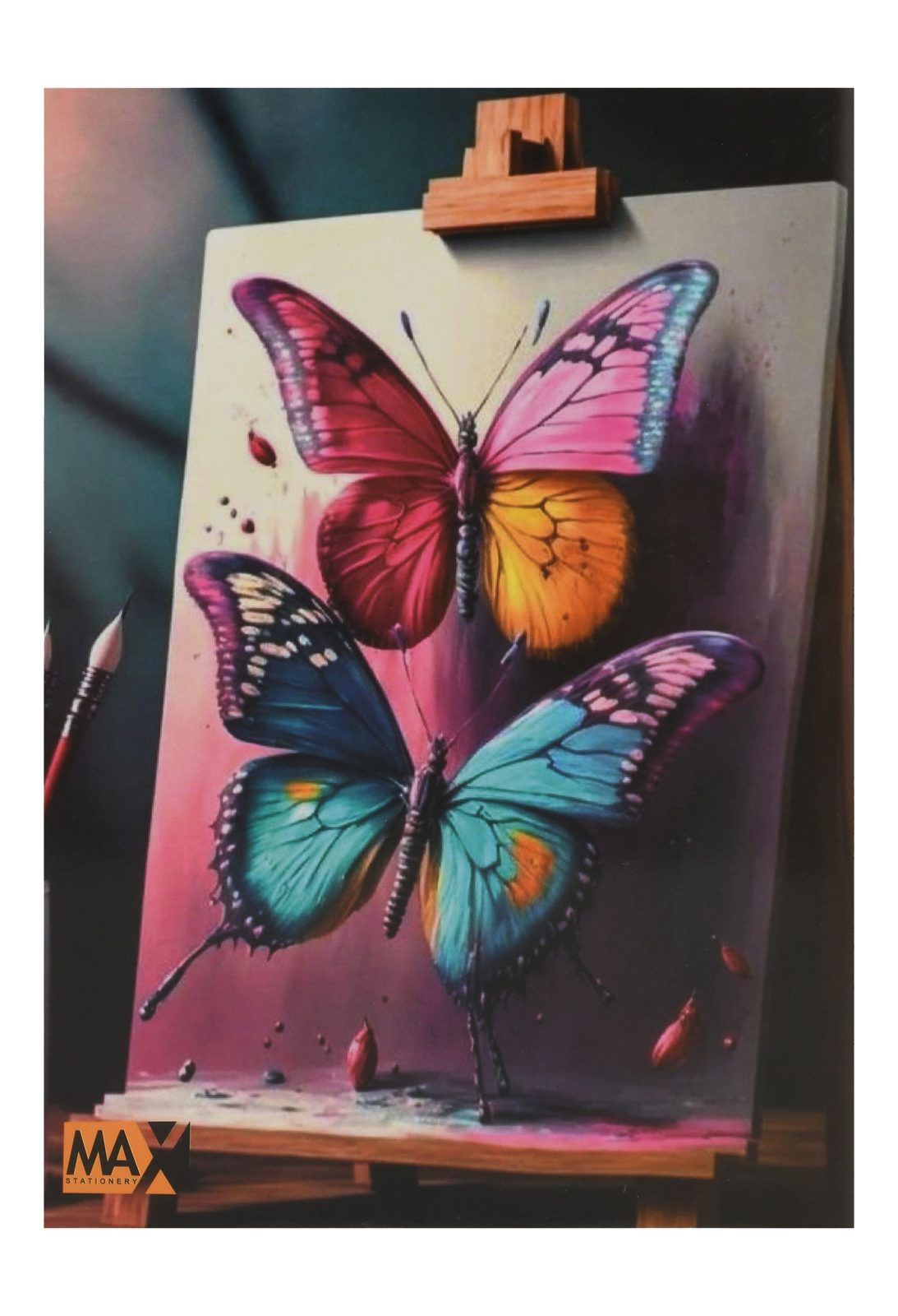 Max Stapled Notebook A4 – 60 Sheets, Assorted Designs