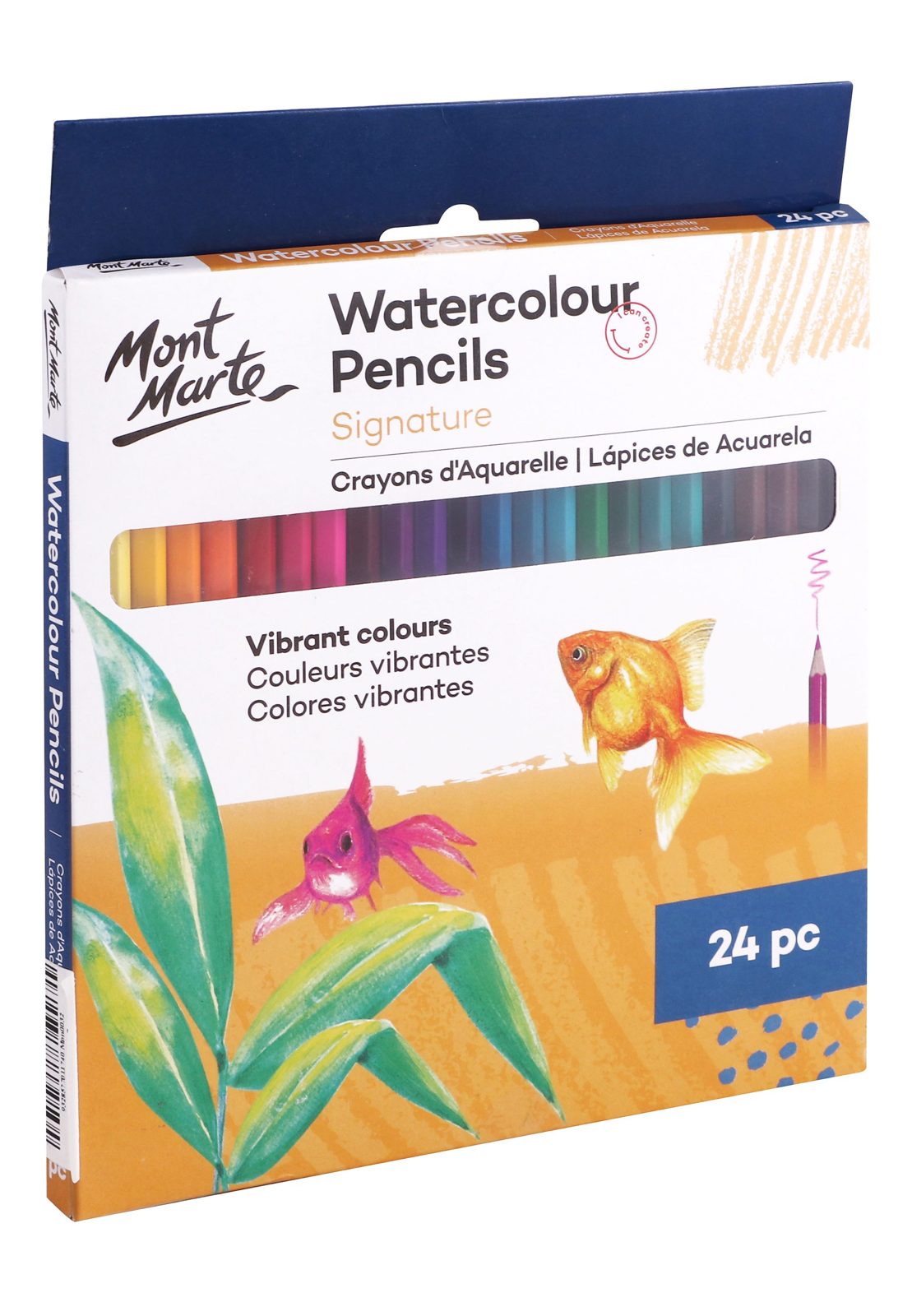 Mont Marte Watercolor Pencil Set – 24 Colors, MPN0032