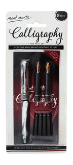 Mont Marte Calligraphy Pen with 2 Refill Nibs, MMCA0001