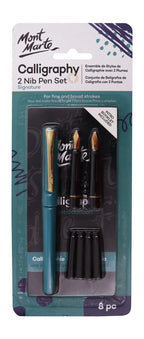 Mont Marte Calligraphy Pen with 2 Refill Nibs, MMCA0001