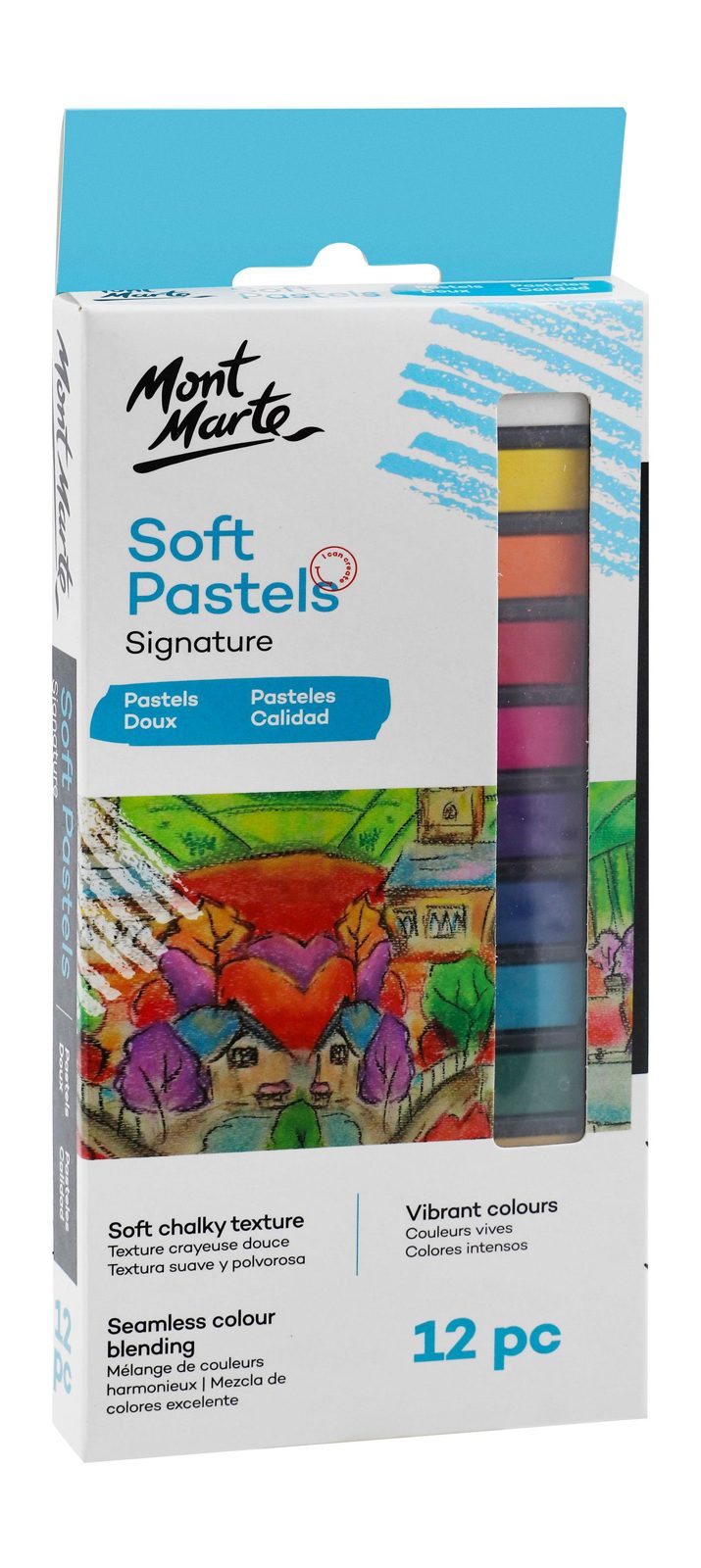 Mont Marte Soft Pastels – 12 Colors, MMPT0004
