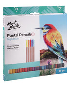 Mont Marte Soft Pastel Pencils – 24 Colors, MPN0099