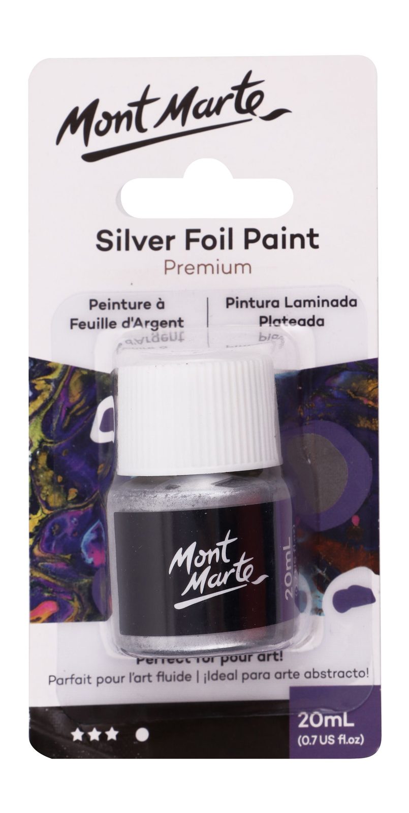 Mont Marte Silver Foil Paint 20 ml