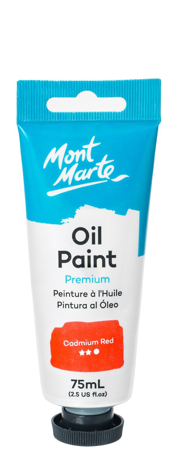 Mont Marte Oil Paint 75 ml – Cadmium Red