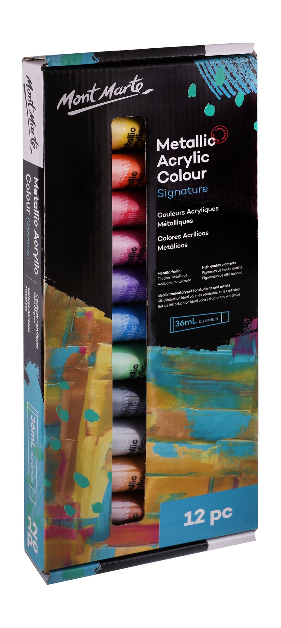 Mont Marte Signature Assorted Metallic Acrylic Colors