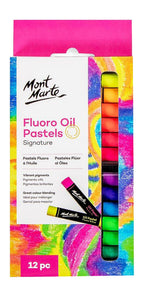 Mont Marte Signature Assorted Fluoro Oil Pastels