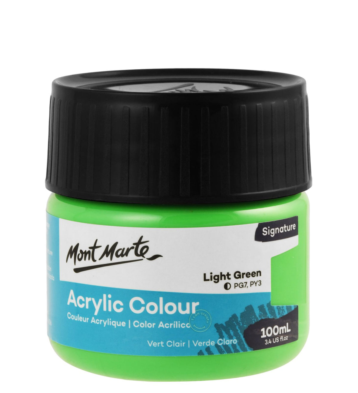 Mont Marte Acrylic Paint Jar 100 ml – Light Green
