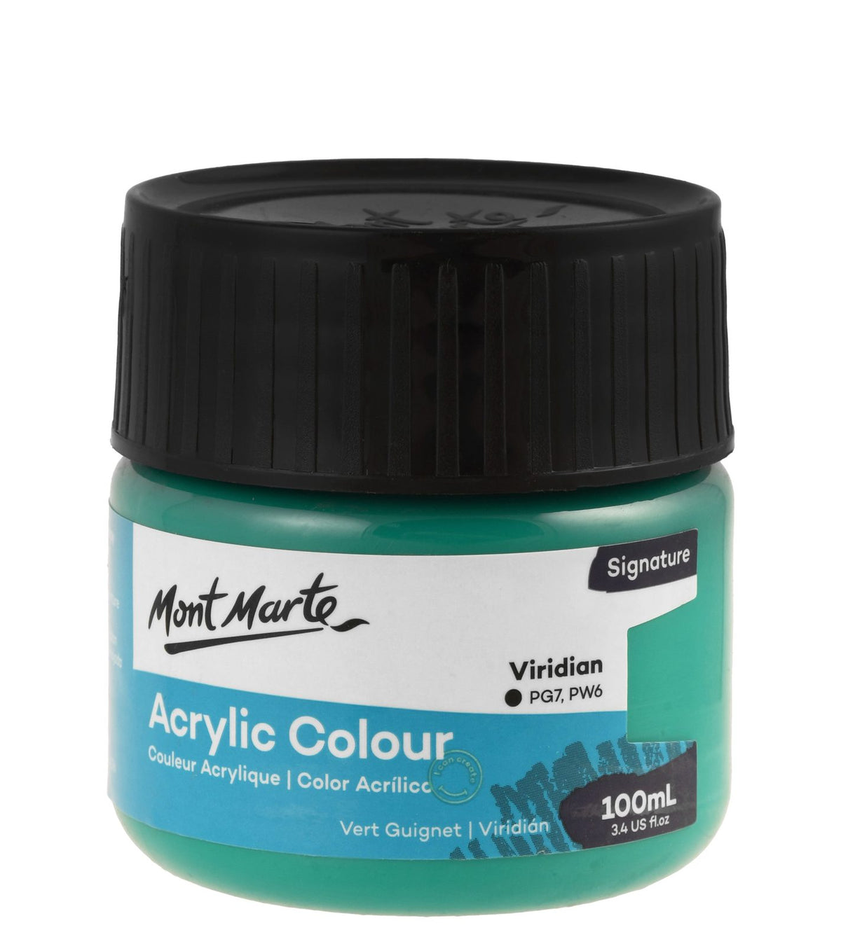 Mont Marte Acrylic Paint Jar 100 ml – Viridian