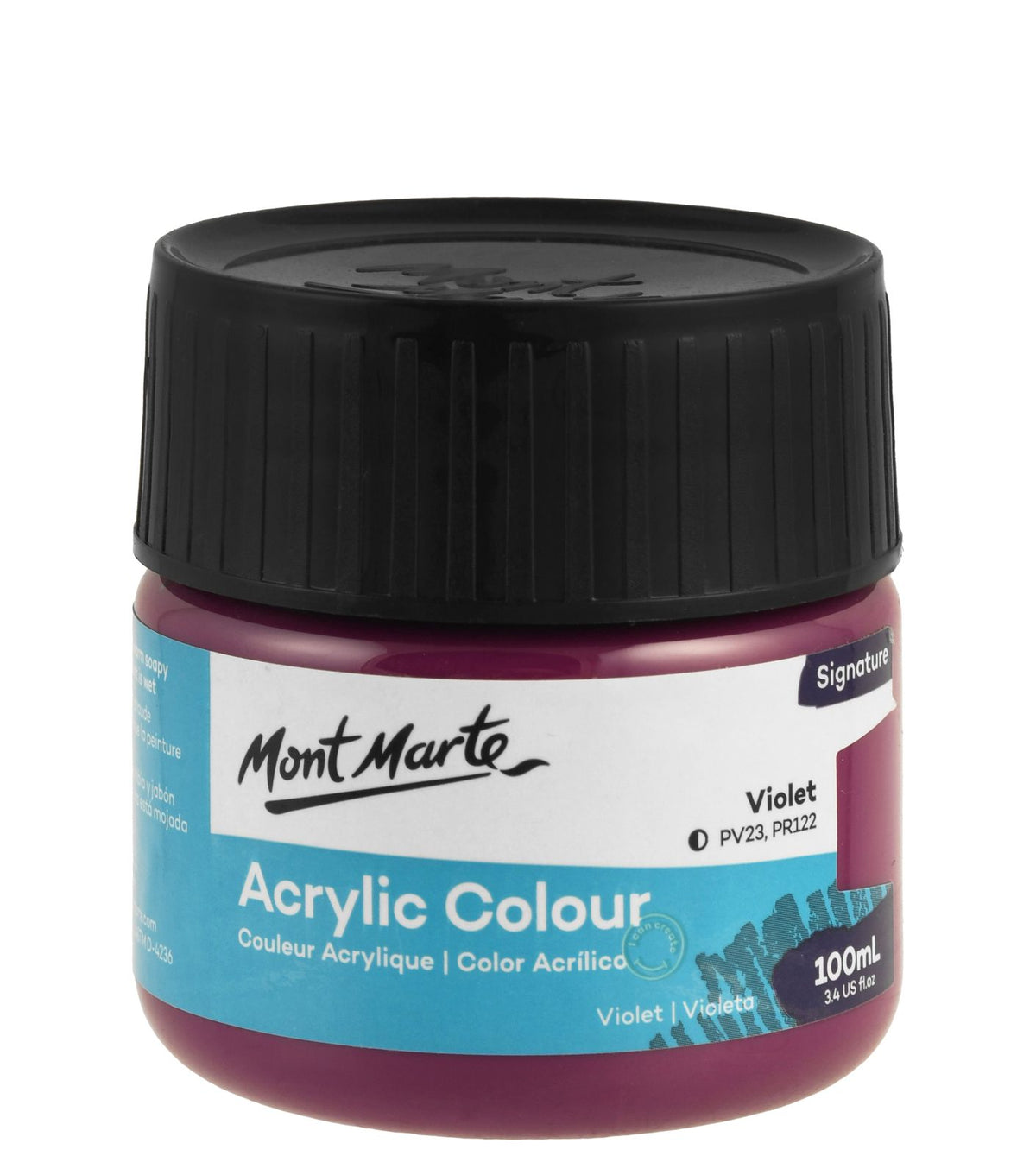 Mont Marte Acrylic Paint Jar 100 ml – Violet
