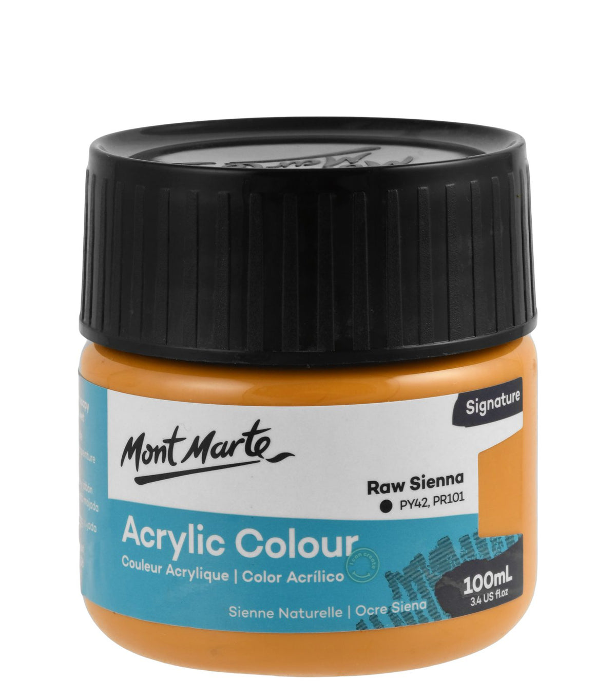 Mont Marte Acrylic Paint Jar 100 ml – Raw Sienna
