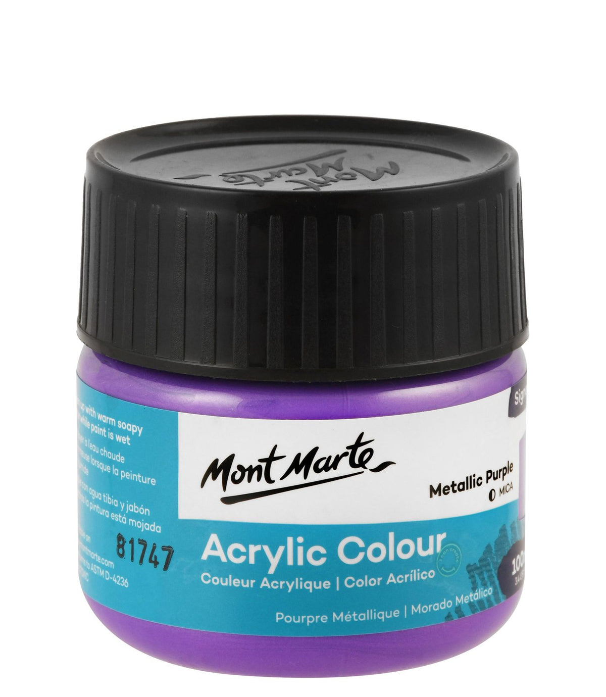 Mont Marte Metallic Acrylic Paint Jar 100 ml – MSCH1103