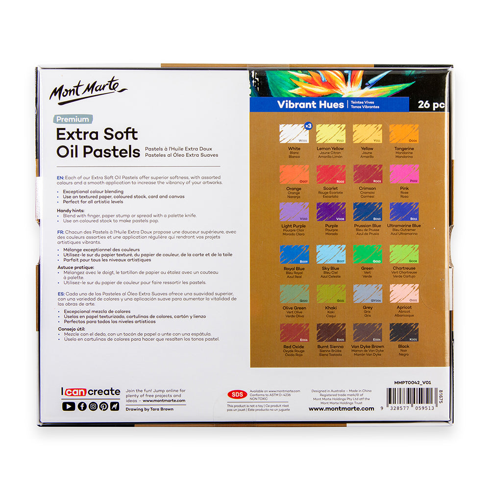 Premium Extra Soft Oil Pastels