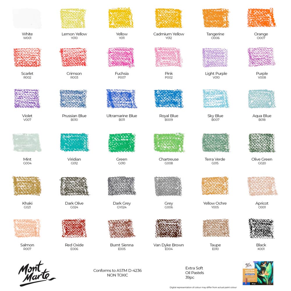Premium Extra Soft Oil Pastels