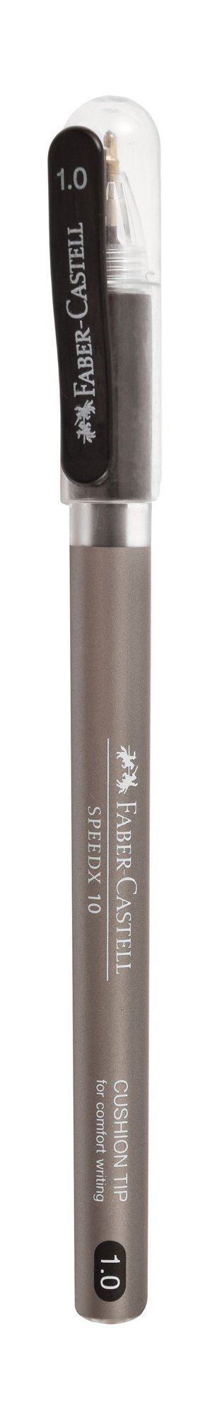 Faber-Castell Speedx 10 Cushion Grip 1.0mm Black Ink Ballpoint Pen