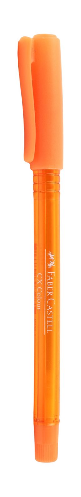 Faber-Castell Clear Ballpoint Pen with Cap 1.0 mm – Assorted Colors