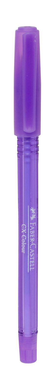 Faber-Castell Clear Ballpoint Pen with Cap 1.0 mm – Assorted Colors