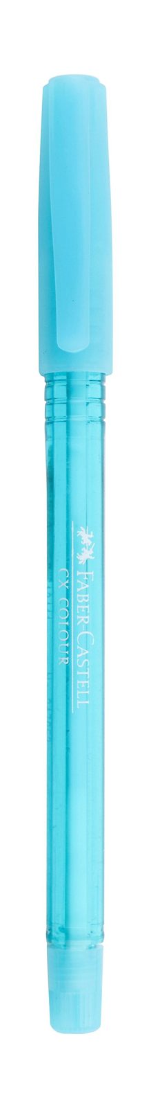 Faber-Castell Clear Ballpoint Pen with Cap 1.0 mm – Assorted Colors