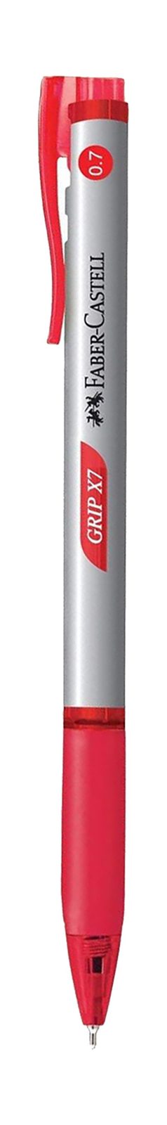 Faber-Castell Grip X7 Retractable Ballpoint – Red