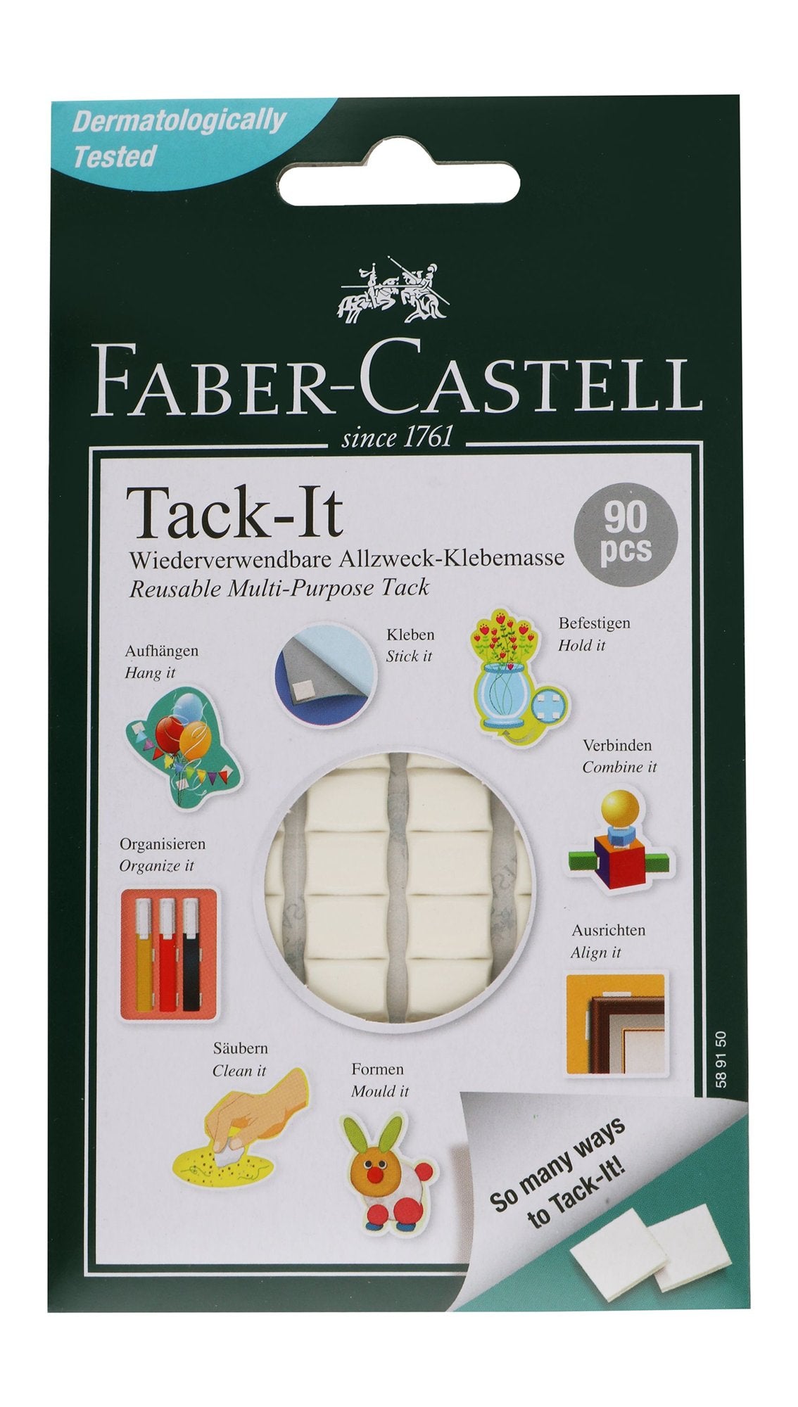 Faber-Castell Tack-It White Reusable Adhesive Tacks