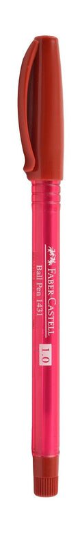 Faber-Castell Ballpoint Pen with Cap 1.0 mm – Red