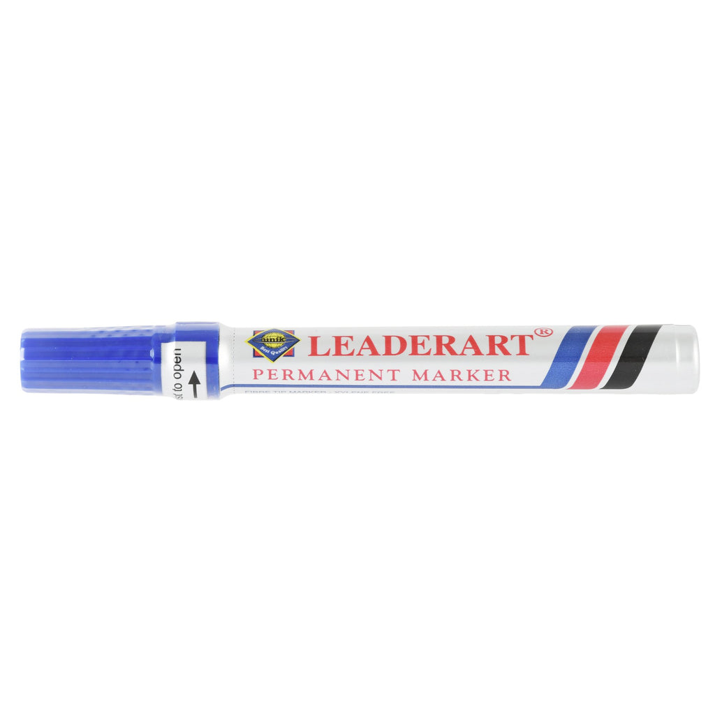 Unik 90 Leaderart Blue Ink Fiber Tip Permanent Marker
